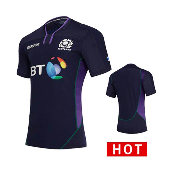 2018 2019 new Scotland home Rugby Jerseys 18 19 SCOTLAND RUGBY M18 HOME PRO SHIRT BODY FIT NAV/PURP/TGRN s-3xl