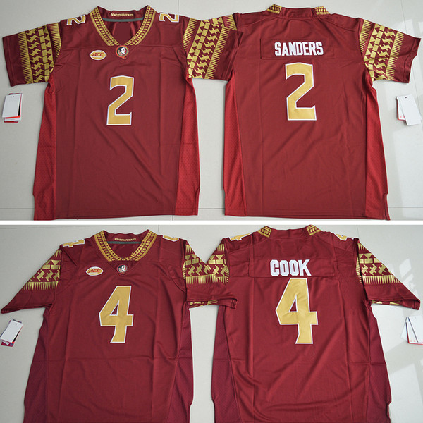 Christmas Florida State Seminoles 4 Dalvin Cook 2 Deion Sanders 5 ameis Winston 12 Deondre Francois Jersey Embroidery Authentic Stitched