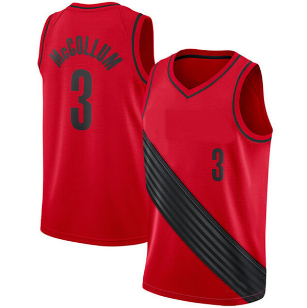 2018 hot Superior Quality Men's Basketball Jersey 3 C.J. McCollum Shirt Mens Jerseys S M L XL Basketball Jerseys free shipping