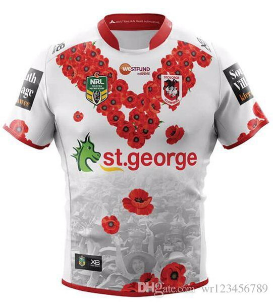 souvenir edition ST GEORGE home and away ILLAWARRA DRAGONS ALTERNATE 18-19 NRL National Rugby League nrl Jersey shirt s-3xl