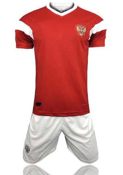 Wholesale 2018 russia home jersey kit world cup russian Top quality clothing uniforms jersey kit custom name DZAGOEV Rugby Jerseys