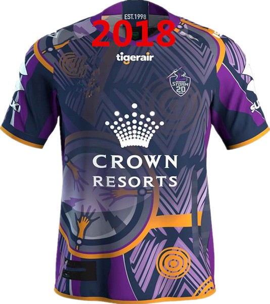 Melbourne Home Rugby 2018-2019 S-3XL Melbourne Memorial Edition and Free Sending Quality Perfect Match Welcome to Order