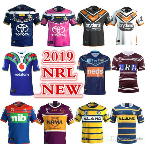 Nrl 20 2019 Rugby Jersey Parramatta Eels 2019 Home Jersey Brisbane Titans Broncos Jersey Nrl Rugby League Manly West Tigers Cowboys