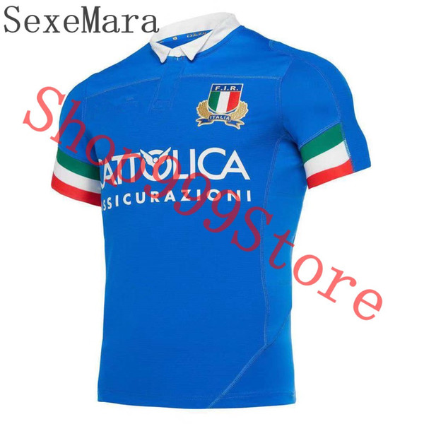 SexeMara for High-quality 2019 embroidery new Italian home blue embroidery British football clothing, European code Size: S-3XL