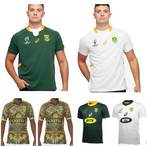 Hot sales 2019 South Africa 100 years rugby Jersey shirt South African national team rugby jerseys shirts 100th Anniversary jersey s-3xl