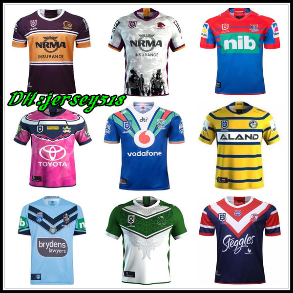 2019 nrl Brisbane Broncos rugby Jerseys west tigers MAORI KIWIS SYDNEY ROOSTERS Cowboys Warriors Eels KNIGHTS St. George Holton rugby Jersey