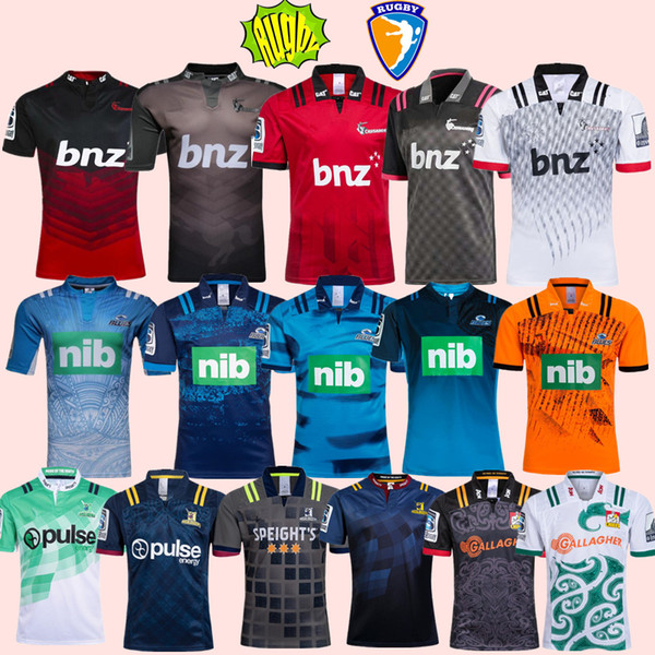 2018 2019 CRUSADERS 2018 Chiefs Super Rugby Jersey 18 19 new Zealand super Chiefs Blues Crusaders Highlanders training shirts SIZE: S-3XL