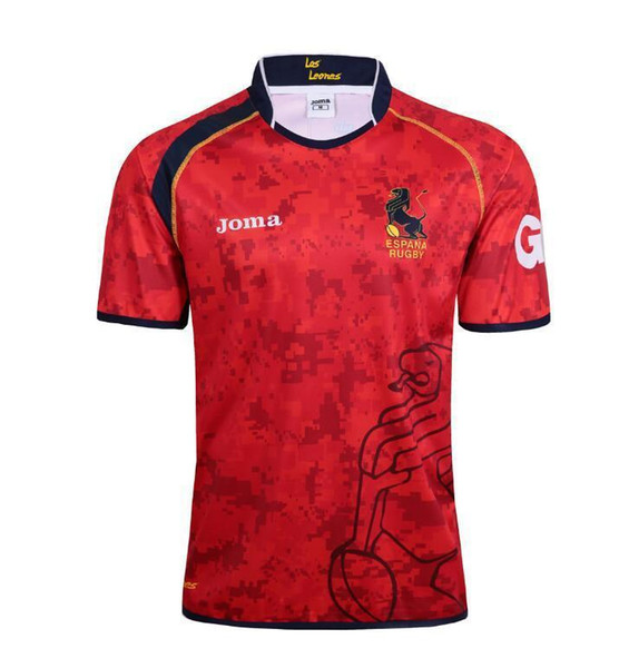 17 18 Spain rugby Jersey factory wholesale size S-3xl