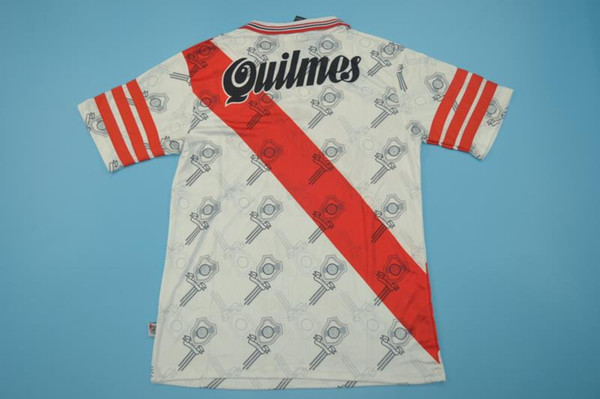 96 97 River Plate Retro Soccer Jersey Pablo Aimar Vintage Gallardo 96 97Calcio MAGLIA Classic Shirts Camisa Maillot Camiseta de Futbol