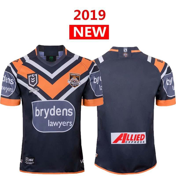 2019 Western Tigers Rugby jerseys New Zealand NRL Rugby suit wests tigers jersey 2019 National Leagues West Tiger Home Rugby shirt