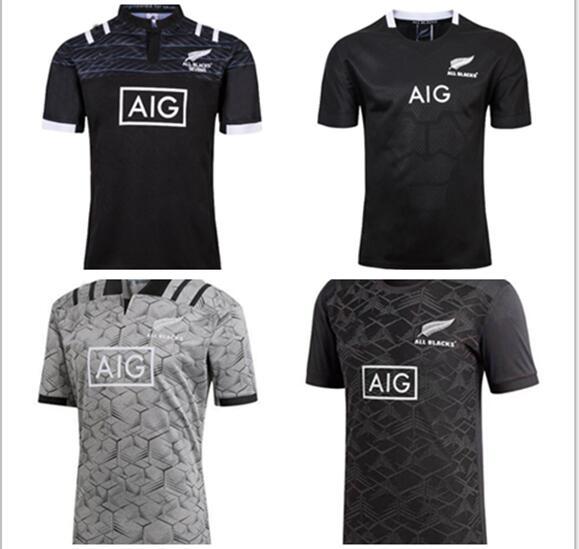 best quality New Zealand All Blacks Rugby Jersey Shirt 17 18 19 Season, All Blacks Mens Rugby Football Jersey 2016 2017 Size S-XXXL