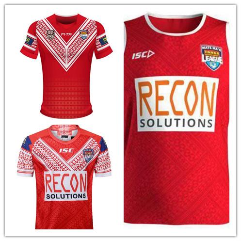 Best Quality Tonga 2018 Pacific Test Jersey Rugby League shirt TONGA Rugby jerseys Shirts s-3XL