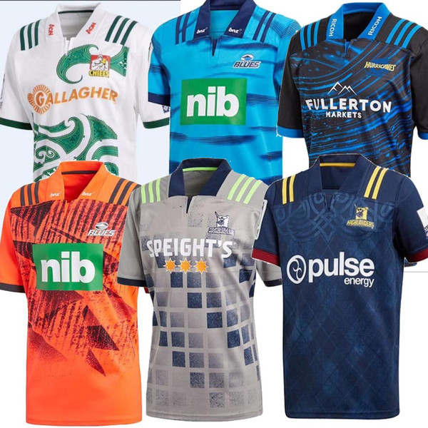 2018 Chiefs Super Rugby Jersey new Zealand super Chiefs Blues Hurricanes Crusaders Highlanders shirts SIZE: S-3XL