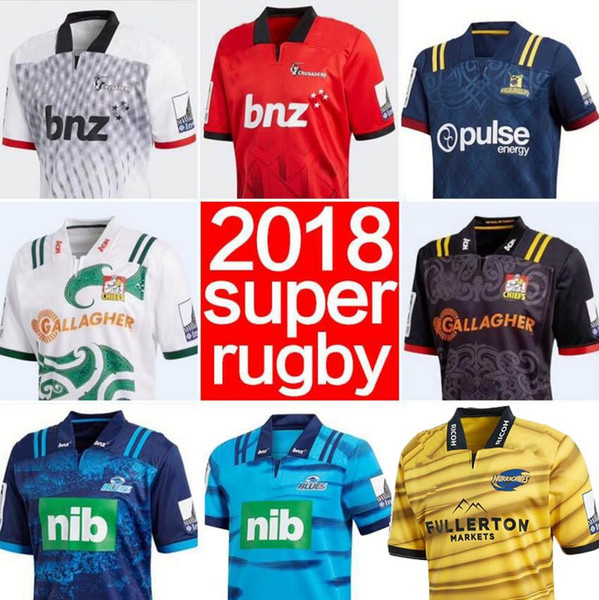 2018 hurricanes Super home Away rugby Jersey 2018 Hurricanes blue highlanders chief Crusader top quality hot sales shirts