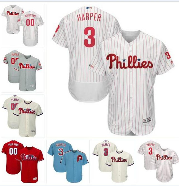 Philadelphia bryce harper phillies jersey baseball jerseys customized blank official cool flex base spring jersey Bryce Harper Scarlet 4xl