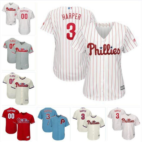 Philadelphia bryce harper phillies jersey baseball jerseys customized blank official cool flex base spring jersey Robin Roberts Scarlet Pro