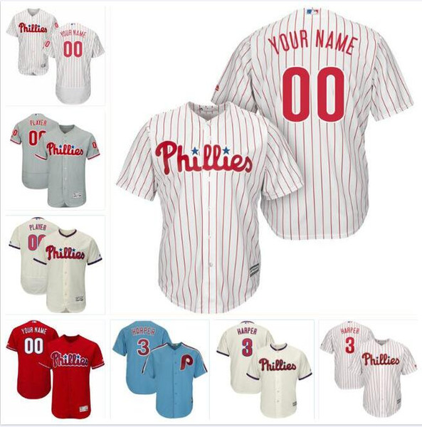 Philadelphia bryce harper phillies jersey baseball jerseys customized blank official cool flex base spring jersey Maikel Franco Scarlet Pro