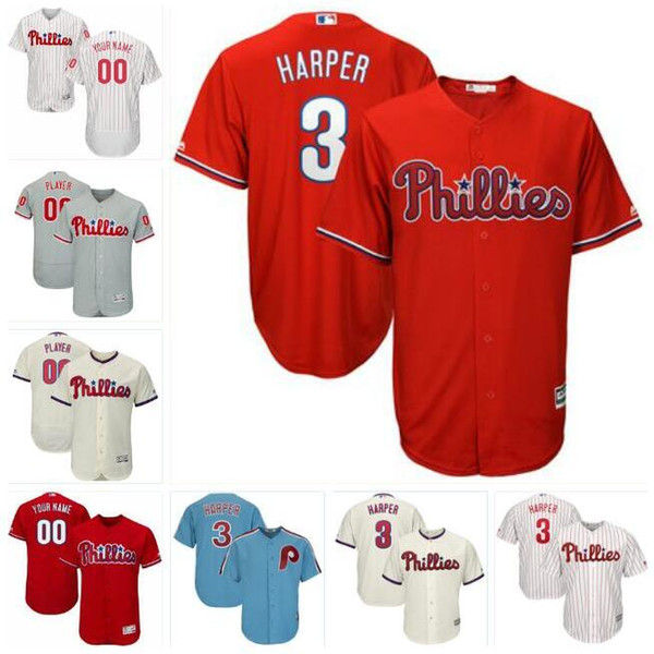 Philadelphia bryce harper phillies jersey baseball jerseys custom cheap shirts cheap cool flex base spring jersey Scott Kingery kids men