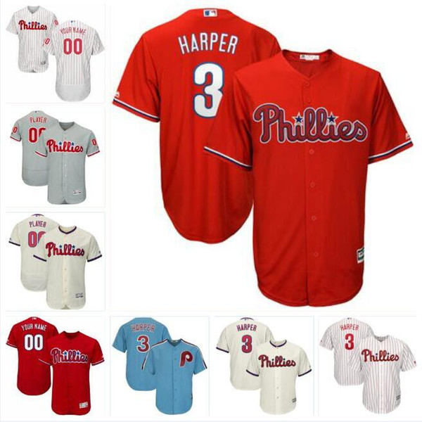 Philadelphia bryce harper phillies jersey baseball jerseys custom cheap shirts cheap cool flex base spring jersey 4Lenny Dykstra Cream