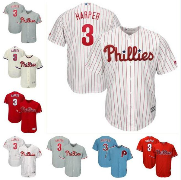 Philadelphia bryce harper phillies jersey baseball jerseys custom blank home official cool flex base spring jersey Jim Bunning Light Blue