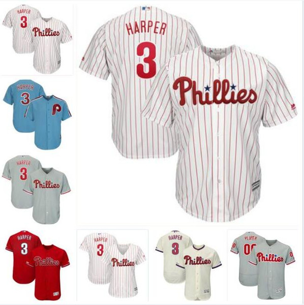 Philadelphia bryce harper phillies jersey baseball jerseys custom blank home official cool flex base spring jersey Darren Daulton Cream