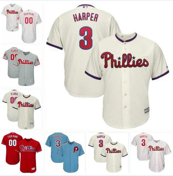 Philadelphia bryce harper phillies jersey baseball jerseys customized blank official cool flex base spring jersey 49Jake Arrieta youth game