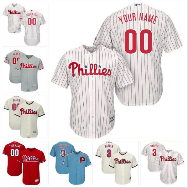 Philadelphia bryce harper phillies jersey baseball jerseys customized blank official cool flex base spring jersey Steve Carlton kids game