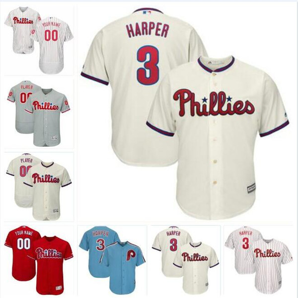 Philadelphia bryce harper phillies jersey baseball jerseys customized blank official cool flex base spring jersey Maikel Franco kids men gam