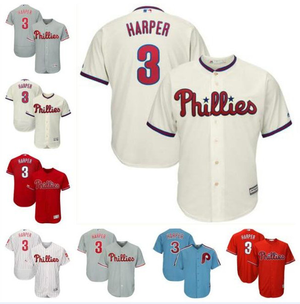 Men's Philadelphia bryce harper phillies jersey baseball jerseys customized blank official cool flex base spring jersey 4Lenny Dykstra