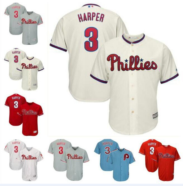 Men's Philadelphia bryce harper phillies jersey baseball jerseys customized blank official cool flex base spring jersey Scott Kingery usa