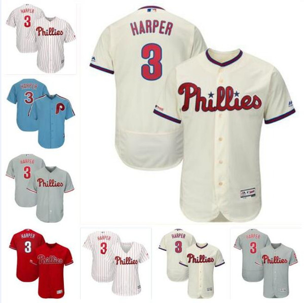 Philadelphia bryce harper phillies jersey baseball jerseys customized blank official cool flex base spring jersey Carlos Santana men usa