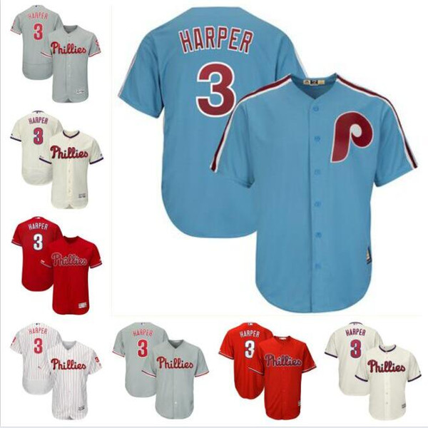 Youth Philadelphia bryce harper phillies jersey baseball jerseys custom blank home official cool flex base spring jersey Jean Segura