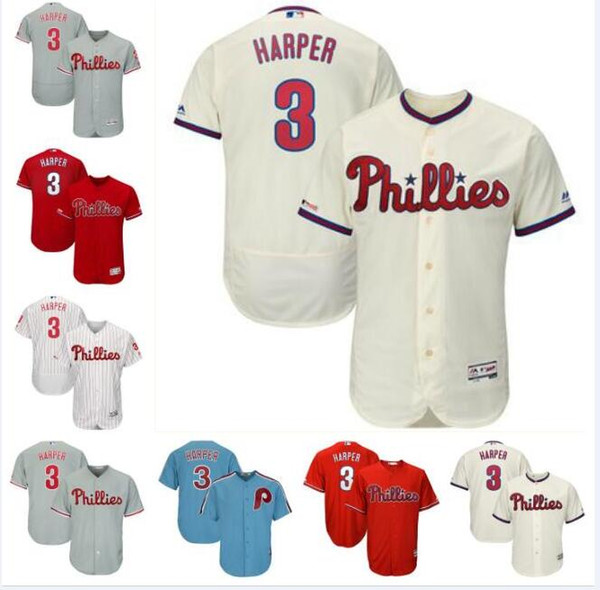 Men's Philadelphia bryce harper phillies jersey baseball jerseys custom blank home official cool flex base spring jersey Carlos Santana