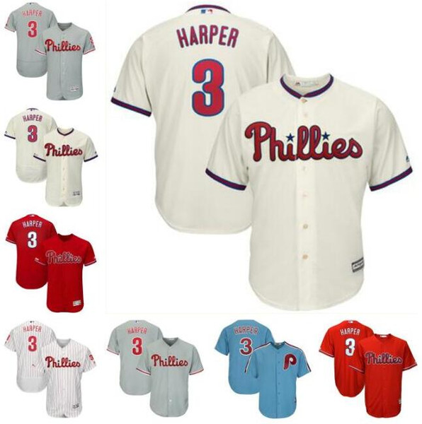 Men's Philadelphia bryce harper phillies jersey baseball jerseys custom blank home official cool flex base spring jersey Odubel Herrera