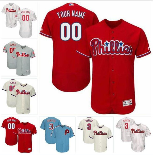 Philadelphia bryce harper phillies jersey baseball jerseys customized blank official cool flex base spring jersey Odubel Herrera Scarlet Pro