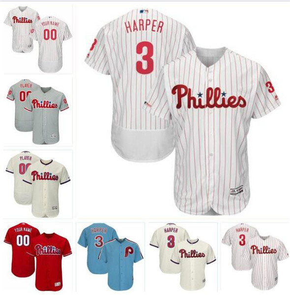 Philadelphia bryce harper phillies jersey baseball jerseys customized blank official cool flex base spring jersey Carlos Santana Scarlet Pro