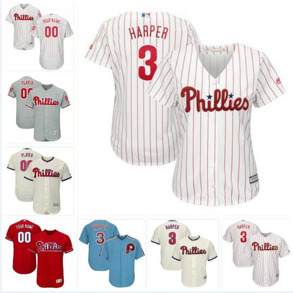 Philadelphia bryce harper phillies jersey baseball jerseys custom cheap shirts cheap cool flex base spring jersey Robin Roberts kids men