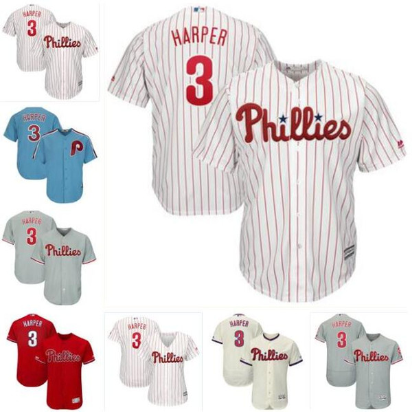 Philadelphia bryce harper phillies jersey baseball jerseys customized blank official cool flex base spring jersey Mitch Williams Cream 4xl