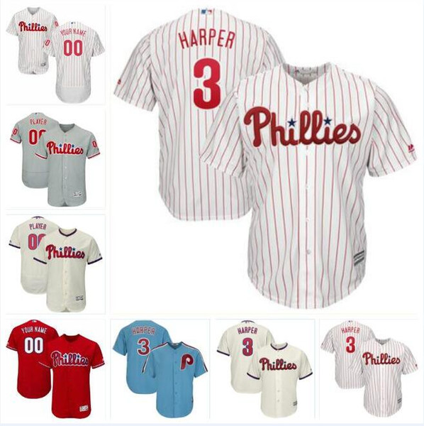 Philadelphia bryce harper phillies jersey baseball jerseys customized blank official cool flex base spring jersey Rhys Hoskins youth game us