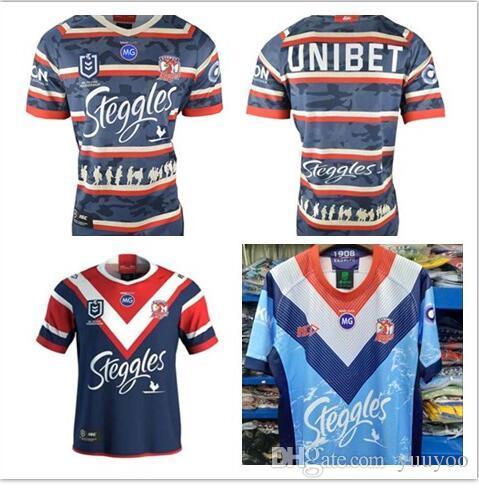 SYDNEY ROOSTERS 2019 2020 MENS ANZAC JERSEY rugby Jerseys National Rugby League rugby shirt jersey Australia Sydney Roosters shirts s-3xl