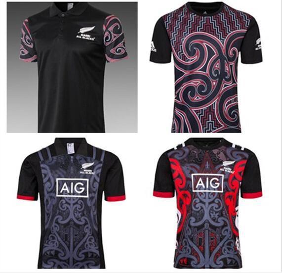 2017 2018 2019 New Zealand All Blacks MAORI Rugby Jerseys 17 18 top quality All Blacks rugby men euro Extra large shirt S - 3XL