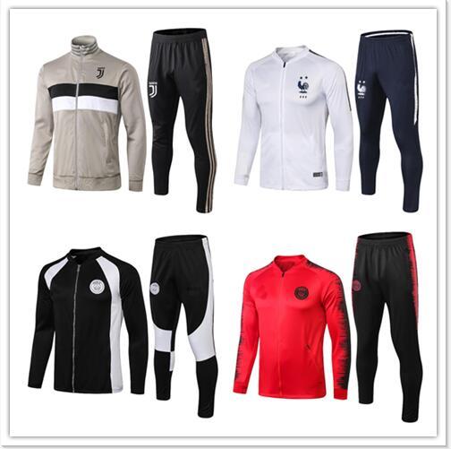 French Brazil soccer Tracksuit PSG chandal 2018 2019 Netherlands soccer jacket jogging MBAPPE GRIEZMANN PSG Football Training suit