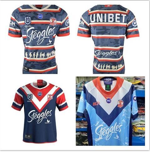 SYDNEY ROOSTERS 2019 2020 MENS ANZAC JERSEY rugby Jerseys National Rugby League rugby shirt jersey Australia Sydney Roosters shirts s-3xl