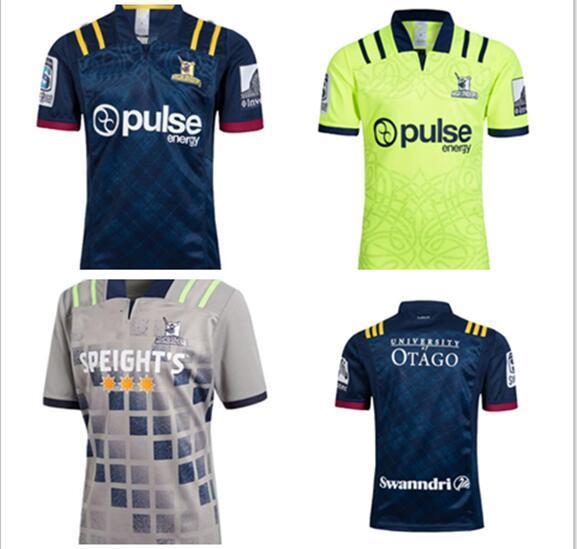 best 2018 Chiefs Rugby Super Rugby Highlanders Hurricanes Crusaders Blues Home Rugby Jersey Short Sleeve Men Shirts Size S-3XL