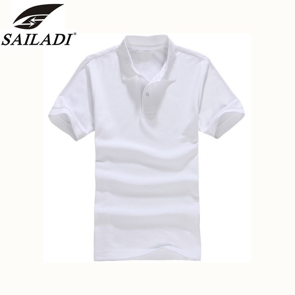 SAILADI Brand Men Running Short Sleeve Mesh Cotton Outdoor Breathable Sportwear lapel Work Sport Training T-Shirts size XS-3XL S2210