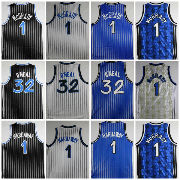 Top Quality 32 Shaquille O Neal Jersey 1 Penny Hardaway Jerseys 1 Tracy McGrady Jerseys Stitched College Shirts Mens Shaquille O'Neal Shirts