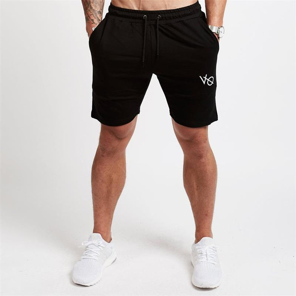 Men Sporting Beaching Shorts Cotton Bodybuilding Sweatpants Summer Breathable Running Sports Short Men GYM Fitness Slim Shorts