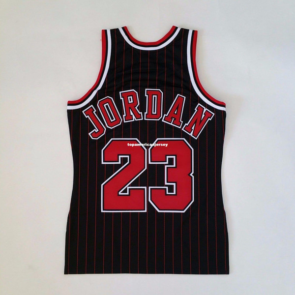 100% Stitched Michael #23 Mitchell & Ness Pinstripe 1995-96 Wholesale Jersey Mens Vest Size XS-6XL Stitched basketball Jerseys Ncaa