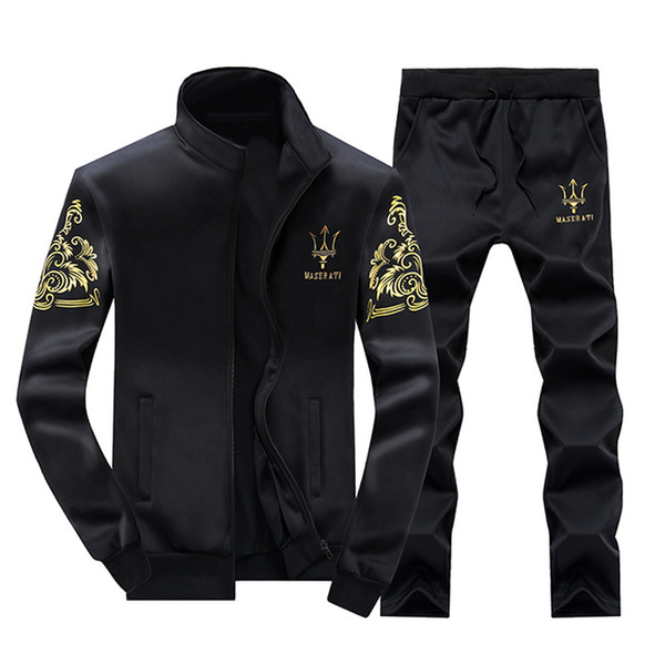 Men's Autumn Sports Suits Student Baseball Sports Set Printing Running Jogging Set Fitness Gym Sets Mens Sport suit Size M-4XL