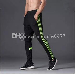 jogger pants football training 2017 pantalones de fútbol pantalones de chándal activos jogging home pants sport pista de atletismo GYM mens